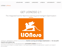 Tablet Screenshot of lionoso.com